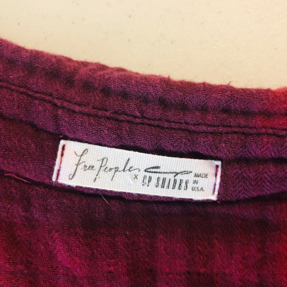 FP x CP Shades Emily Campfire Shirt Dress Plaid - Picture 7 of 8